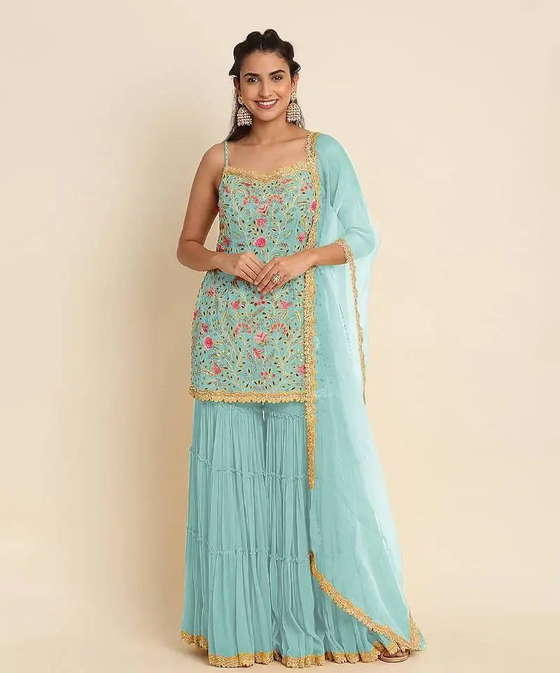 aqua blue sharara