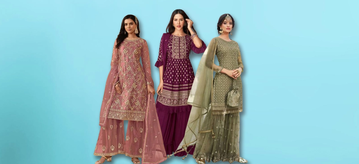 Girls wearing a salwar kameez outfits banner image