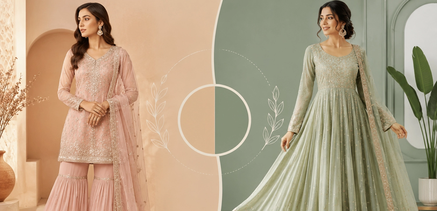 Sharara vs anarkali