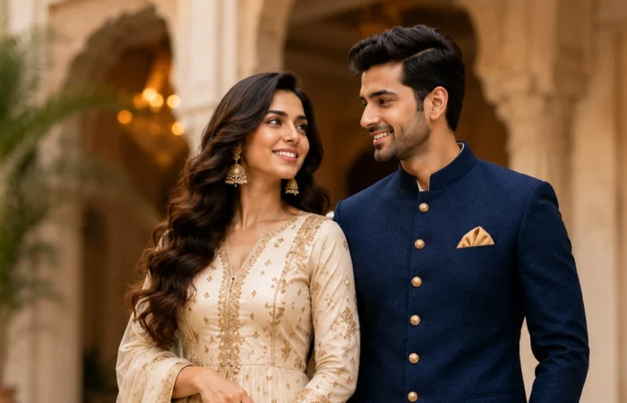 Stylish Indian couple wearing elegant modern ethnic outfits - Top 10 Outfit Ideas for Every Occasion