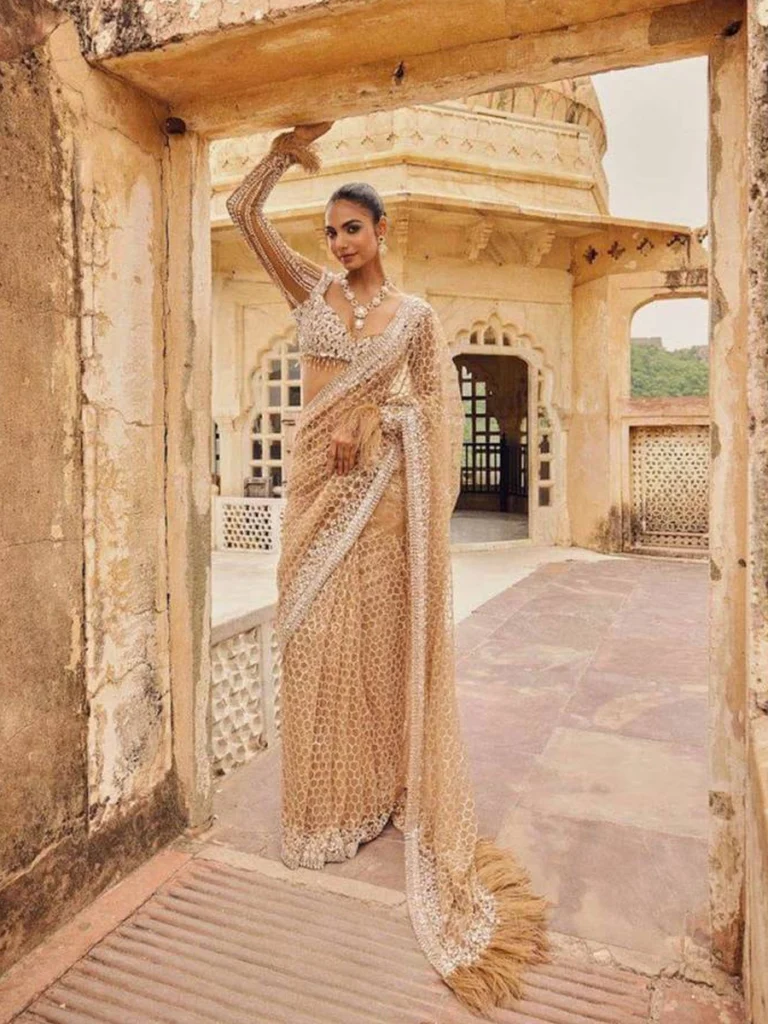 Couture Designer Mirraw Saree