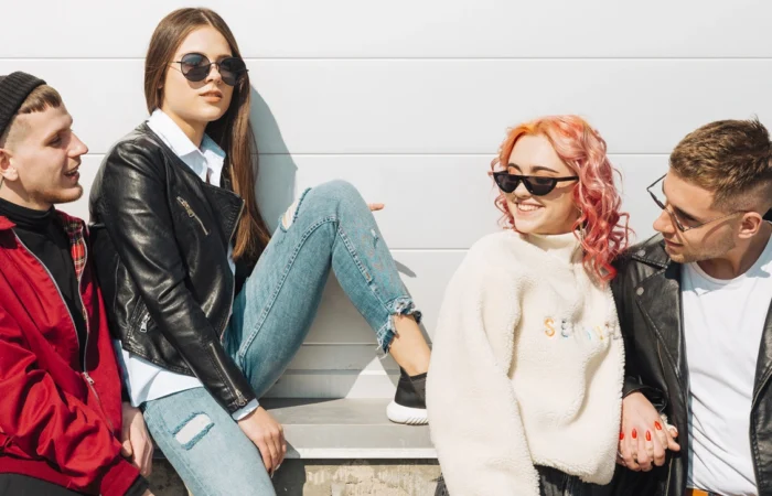Gen z - image consists Gen z wearing modern and trending outfits
