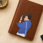 This image contain Passport cover the suitable for travel.