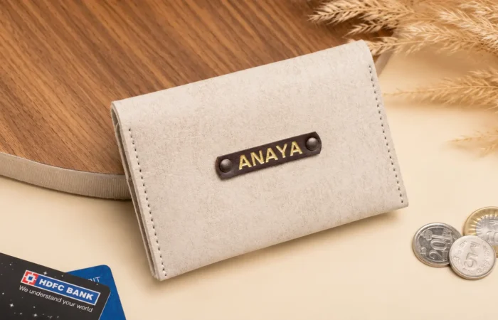 This image contain light gray color travel wallet.