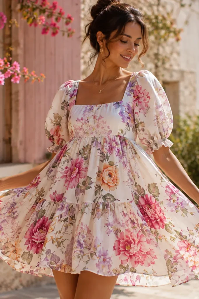 Floral Babydoll Dresses