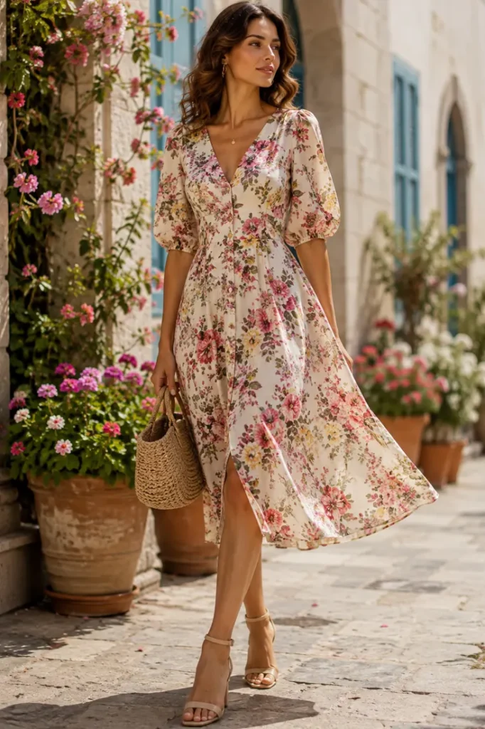 Floral Midi Dresses