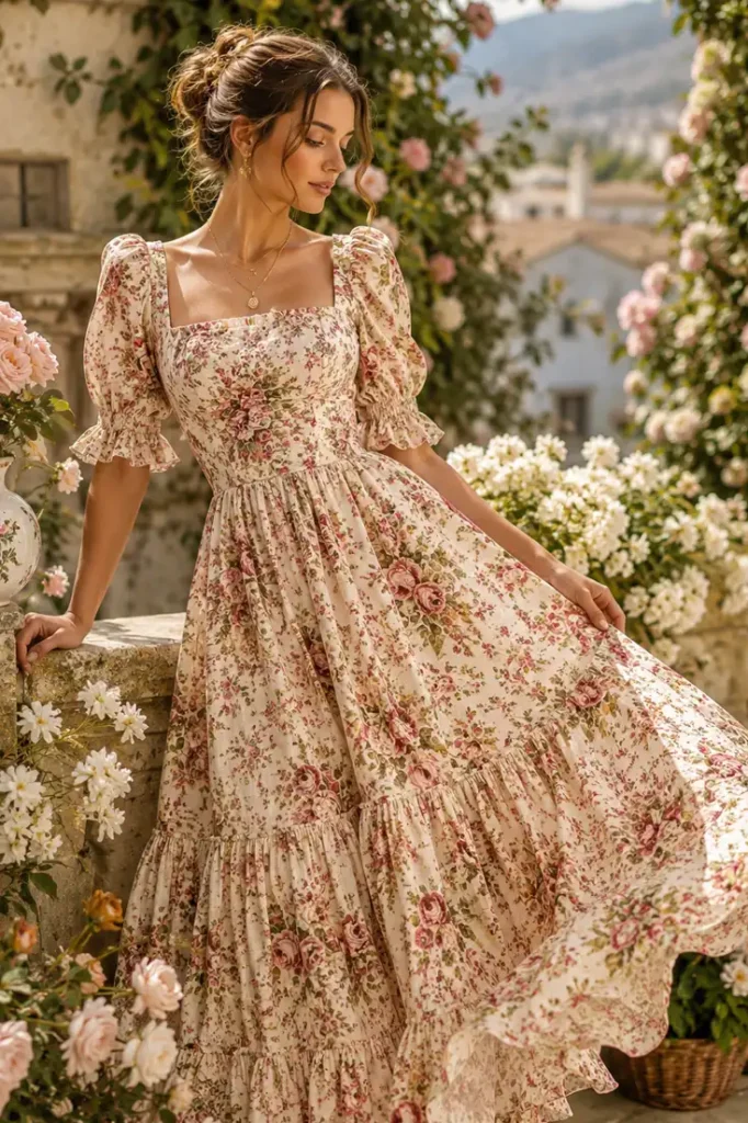 Romantic Chintz and Vintage Florals dress